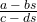 \frac{a\:-\:bs}{c\:-\:ds}